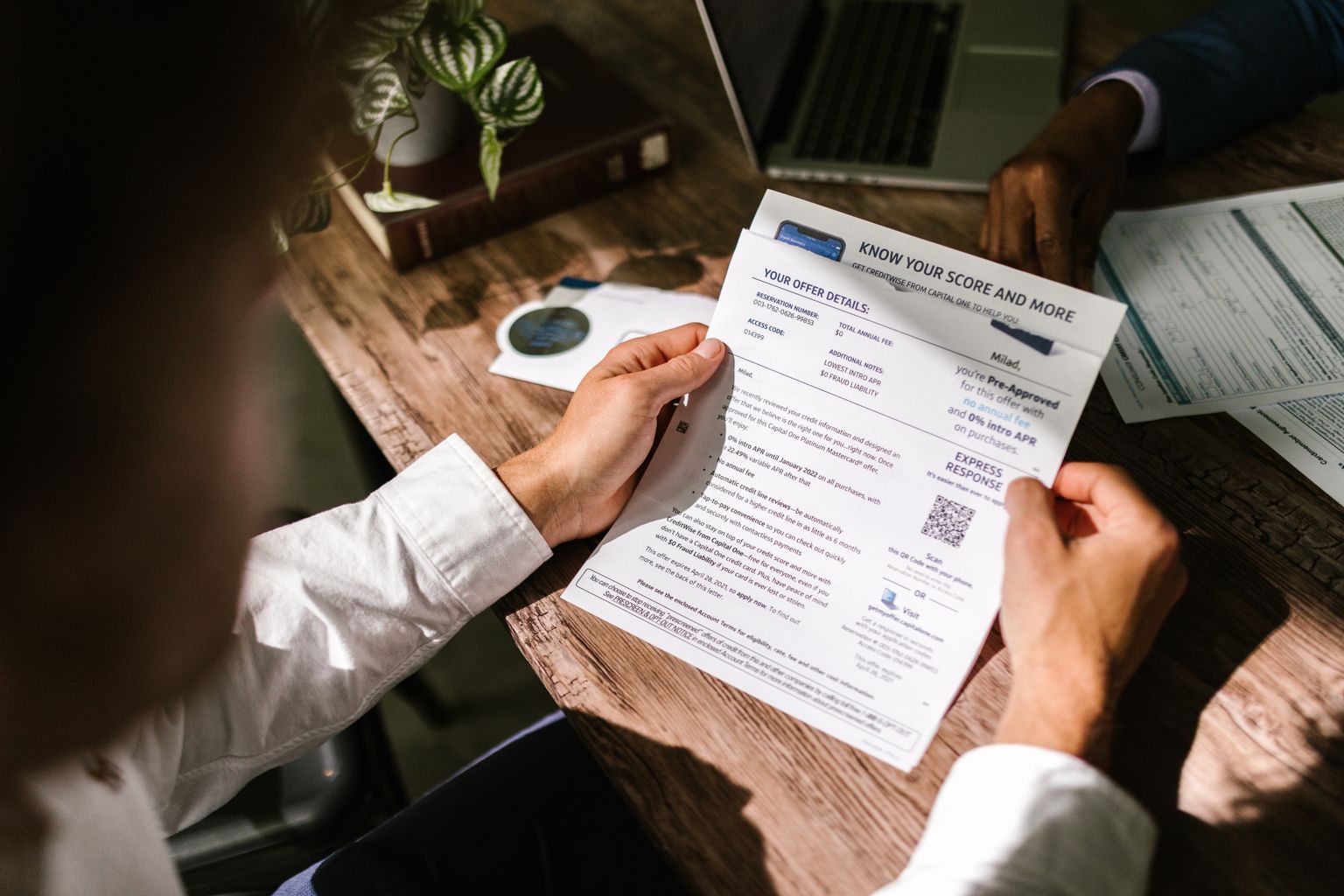 Checking credit report for errors